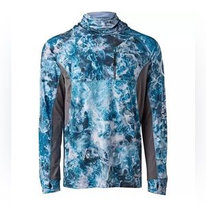 Magellan Outdoors Men's Pro Angler Mossy Oak WhiteCap Gaiter Hoodie